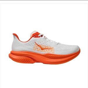 NIB Hoka Mach 6 running shoes in "Frost/Lava" size 6